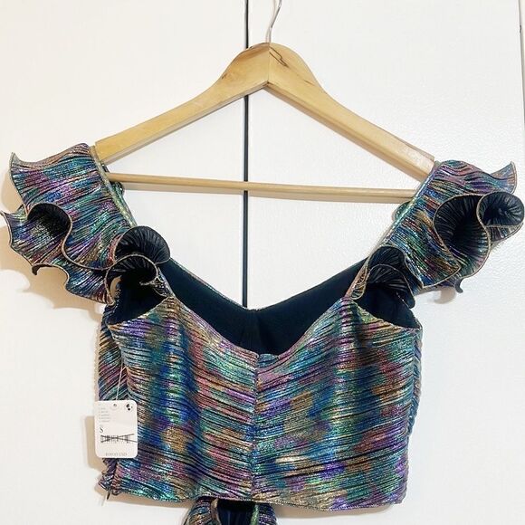 SAYLOR x Free People Multicolor Iridescent Gianna Set Size S - Picture 8 of 9